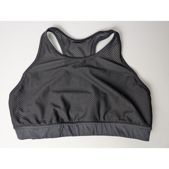 Joy Lab Athletic Bra Racerback Black Mesh Size XL Elastic Band - Picture 1 of 7